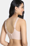 Zivame Freeform Padded Non Wired 3/4Th Coverage Lace Bra - Light Pink — thumbnail 3